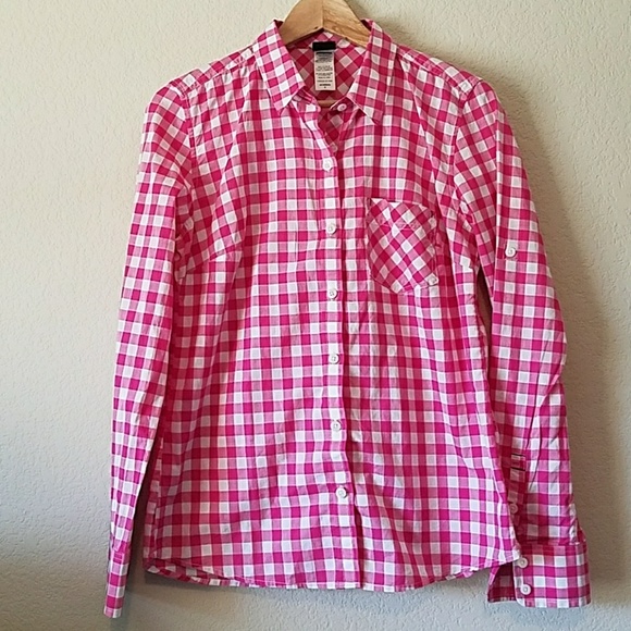 Patagonia Tops - Patagonia Pink Plaid Brookgreen Top size 6